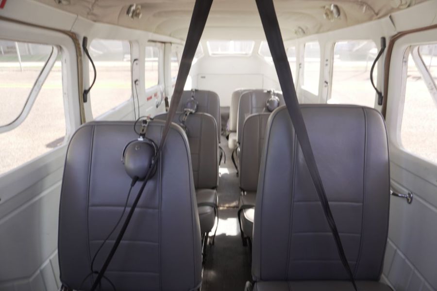 Inside Cessna 207