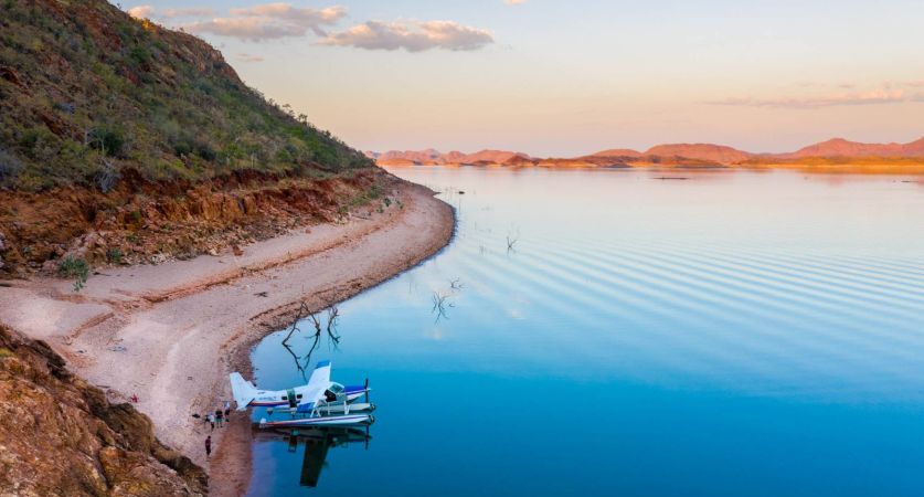 Seaplane Sunset Drinks on Lake Argyle