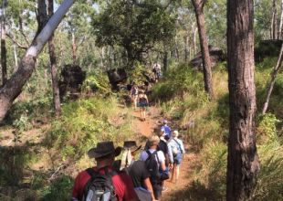 Walking into the Mitchell Falls